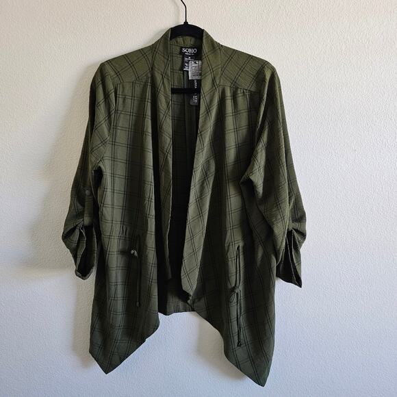 SOHO Apparel LTD. New with Tags Green Cardigan size Medium - Picture 1 of 7